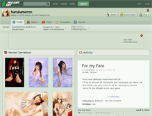 Tablet Screenshot of harukameron.deviantart.com