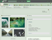 Tablet Screenshot of cirocco.deviantart.com