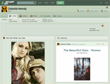 Tablet Screenshot of celestial-melody.deviantart.com