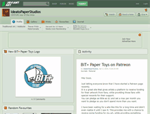 Tablet Screenshot of ideatopaperstudios.deviantart.com