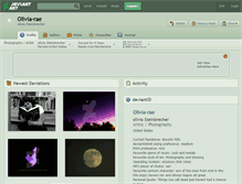 Tablet Screenshot of olivia-rae.deviantart.com