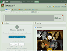 Tablet Screenshot of exorcist-liorth.deviantart.com
