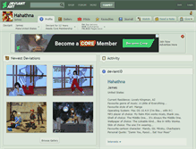 Tablet Screenshot of hahathna.deviantart.com