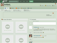 Tablet Screenshot of femfiteart.deviantart.com