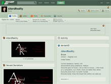 Tablet Screenshot of alterdreality.deviantart.com