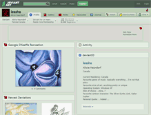 Tablet Screenshot of leasha.deviantart.com