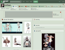 Tablet Screenshot of evilflesh.deviantart.com
