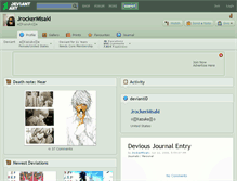 Tablet Screenshot of jrockermisaki.deviantart.com