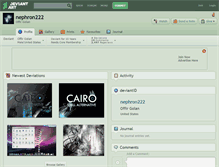 Tablet Screenshot of nephron222.deviantart.com