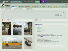 Tablet Screenshot of miranu.deviantart.com