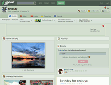 Tablet Screenshot of finlande.deviantart.com