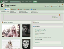 Tablet Screenshot of kirra-photography.deviantart.com