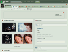 Tablet Screenshot of glombus.deviantart.com