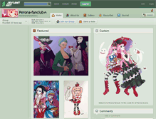 Tablet Screenshot of perona-fanclub.deviantart.com