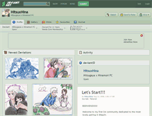 Tablet Screenshot of hitsuxhina.deviantart.com