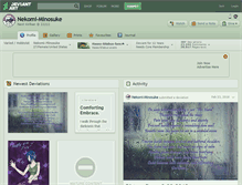 Tablet Screenshot of nekomi-minosuke.deviantart.com