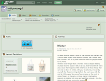 Tablet Screenshot of mistymoongrl.deviantart.com