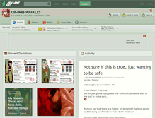 Tablet Screenshot of gir-likes-waffles.deviantart.com