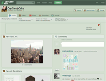 Tablet Screenshot of cupcandycake.deviantart.com