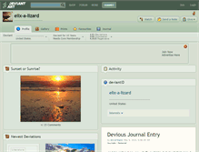 Tablet Screenshot of elix-a-lizard.deviantart.com