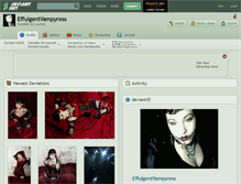 Tablet Screenshot of effulgentvampyress.deviantart.com