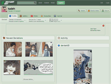 Tablet Screenshot of kadeh.deviantart.com