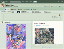 Tablet Screenshot of feathernotes.deviantart.com