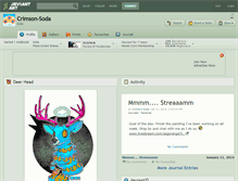 Tablet Screenshot of crimson-soda.deviantart.com