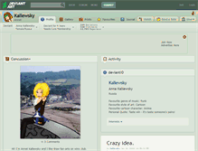 Tablet Screenshot of kallewsky.deviantart.com