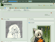 Tablet Screenshot of darkslytherin.deviantart.com