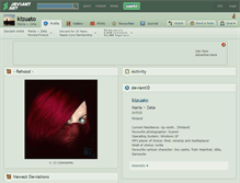 Tablet Screenshot of kizuato.deviantart.com