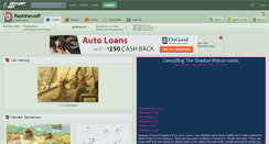 Desktop Screenshot of flashthewolf.deviantart.com