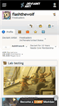 Mobile Screenshot of flashthewolf.deviantart.com