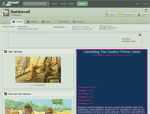 Tablet Screenshot of flashthewolf.deviantart.com