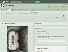 Tablet Screenshot of blackbrumby.deviantart.com
