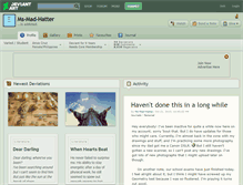 Tablet Screenshot of ms-mad-hatter.deviantart.com