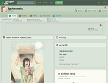 Tablet Screenshot of jigokunoneko.deviantart.com