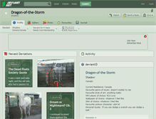 Tablet Screenshot of dragon-of-the-storm.deviantart.com