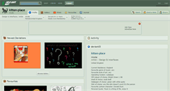 Desktop Screenshot of kitten-place.deviantart.com