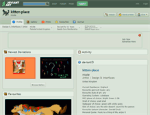 Tablet Screenshot of kitten-place.deviantart.com