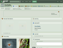 Tablet Screenshot of hunstalky.deviantart.com