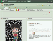 Tablet Screenshot of darkfeariepixidust.deviantart.com