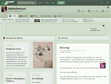 Tablet Screenshot of faithinthemusic.deviantart.com