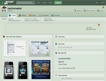 Tablet Screenshot of nachomaster.deviantart.com
