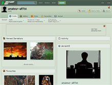 Tablet Screenshot of amateur--artist.deviantart.com