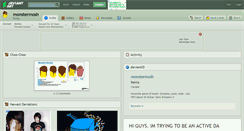 Desktop Screenshot of monstermosh.deviantart.com