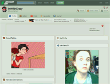 Tablet Screenshot of imwithcrazy.deviantart.com