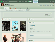 Tablet Screenshot of doozigitis.deviantart.com