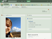 Tablet Screenshot of forkhead.deviantart.com