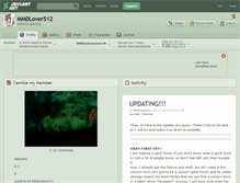 Tablet Screenshot of mmdlover512.deviantart.com